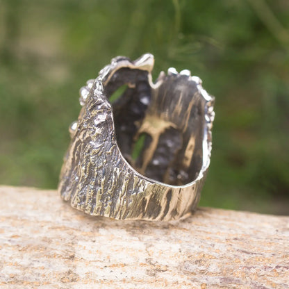 Elk Ring in Silver, Stag Ring, Enchanted Forest jewelry, Woodland Spirit Animal Ring